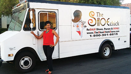 Angelique Daniels, owner and operator of The Shoe Chick.