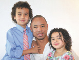 London Randall Emerson and his two kids