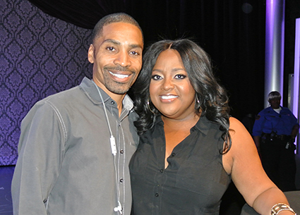 Sherri Shepherd (pictured with comedian Willis Turner) performed at the Lipshtick Club inside the Venetian Hotel.